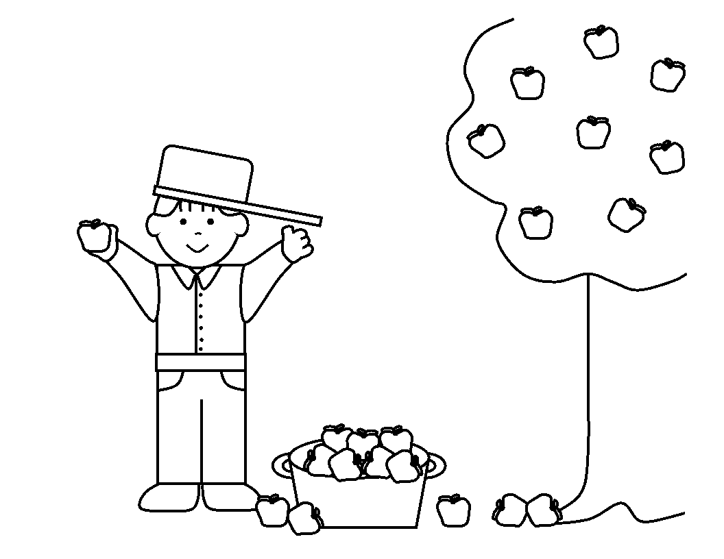Johnny Appleseed Coloring Pages - Best Coloring Pages For Kids