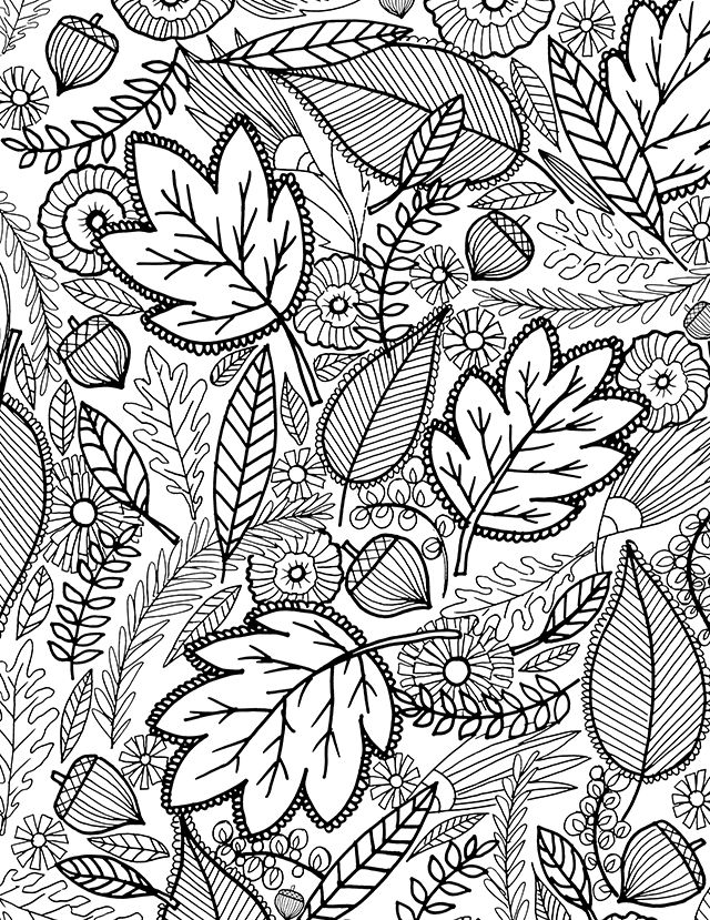 Fall Coloring Pages For Adults Best Coloring Pages For Kids