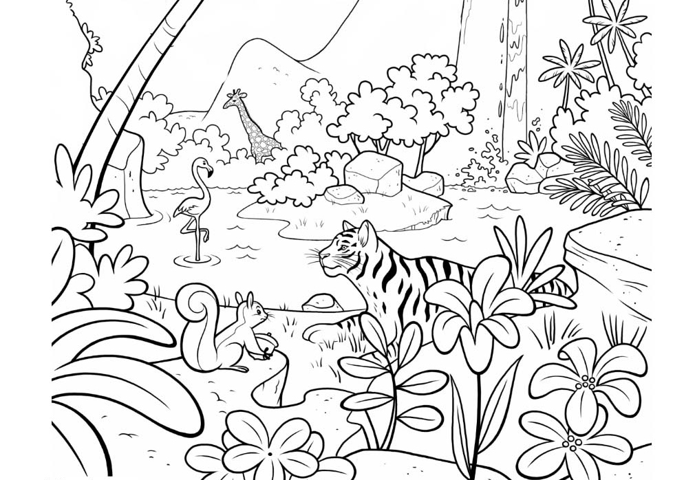 Jungle Coloring Pages Best Coloring Pages For Kids