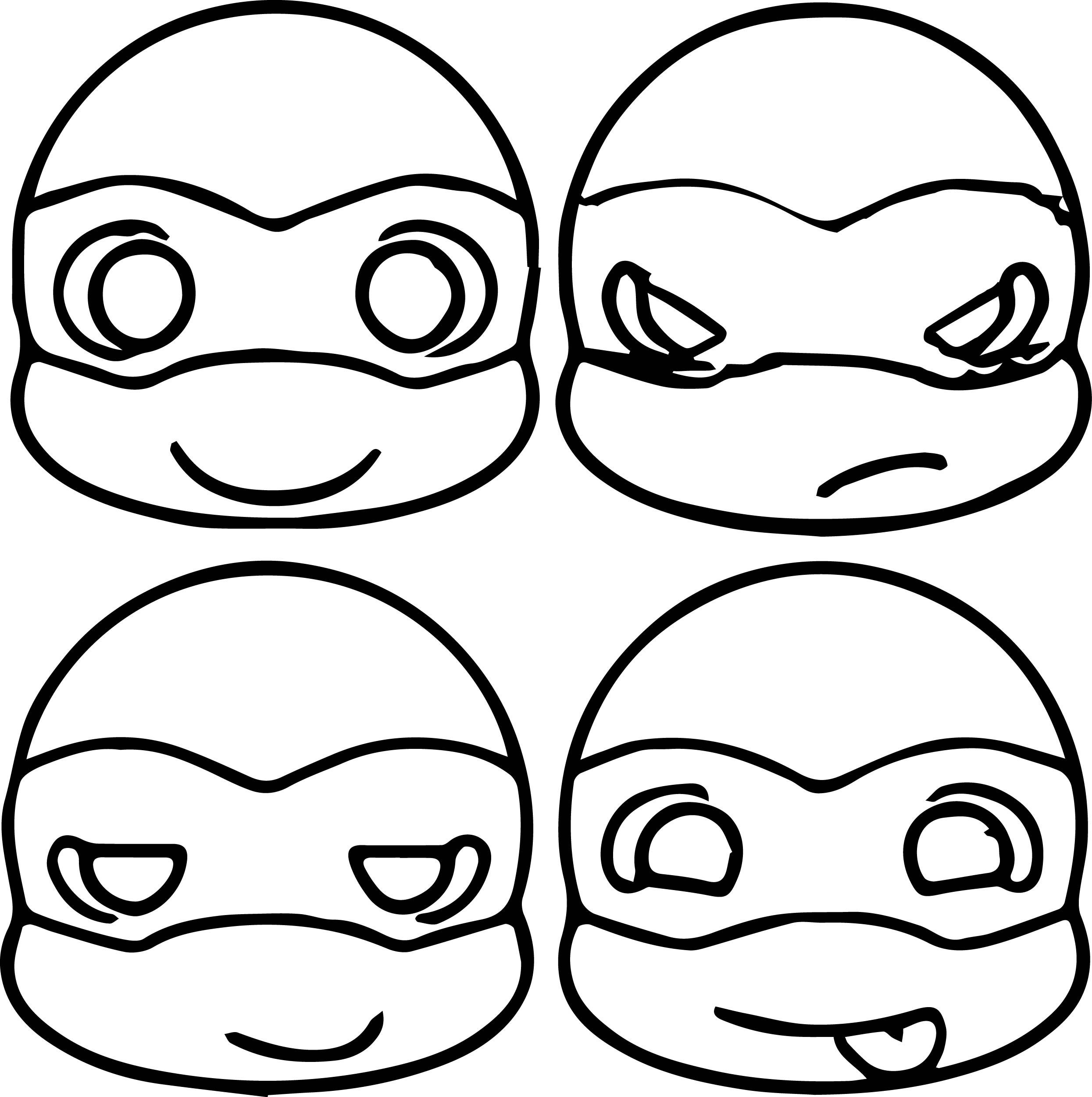baby ninja turtles drawings