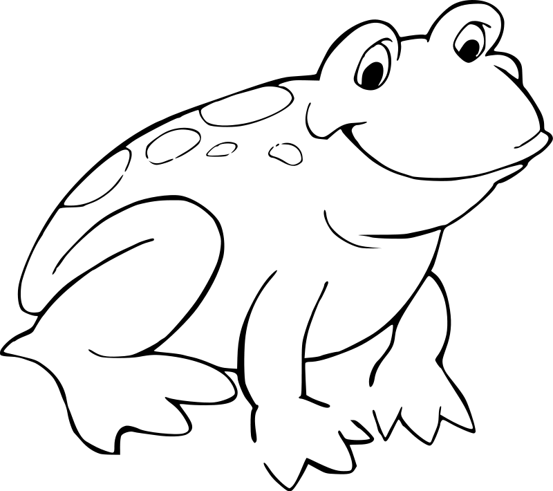 Frog Animal Coloring Page