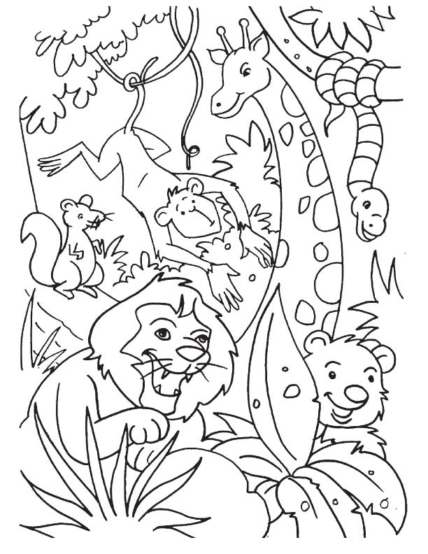 Jungle Coloring Pages Best Coloring Pages For Kids