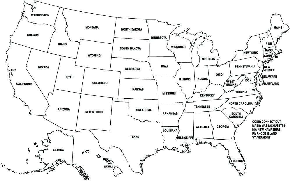 free united states map coloring page Us Map Coloring Pages Best Coloring Pages For Kids free united states map coloring page