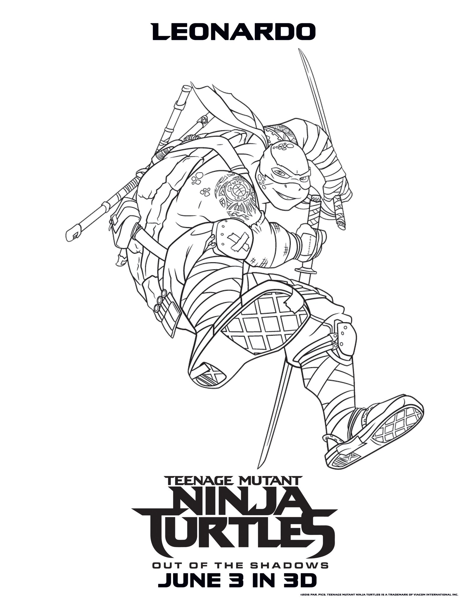 24+ Free Ninja Turtle Coloring Pages