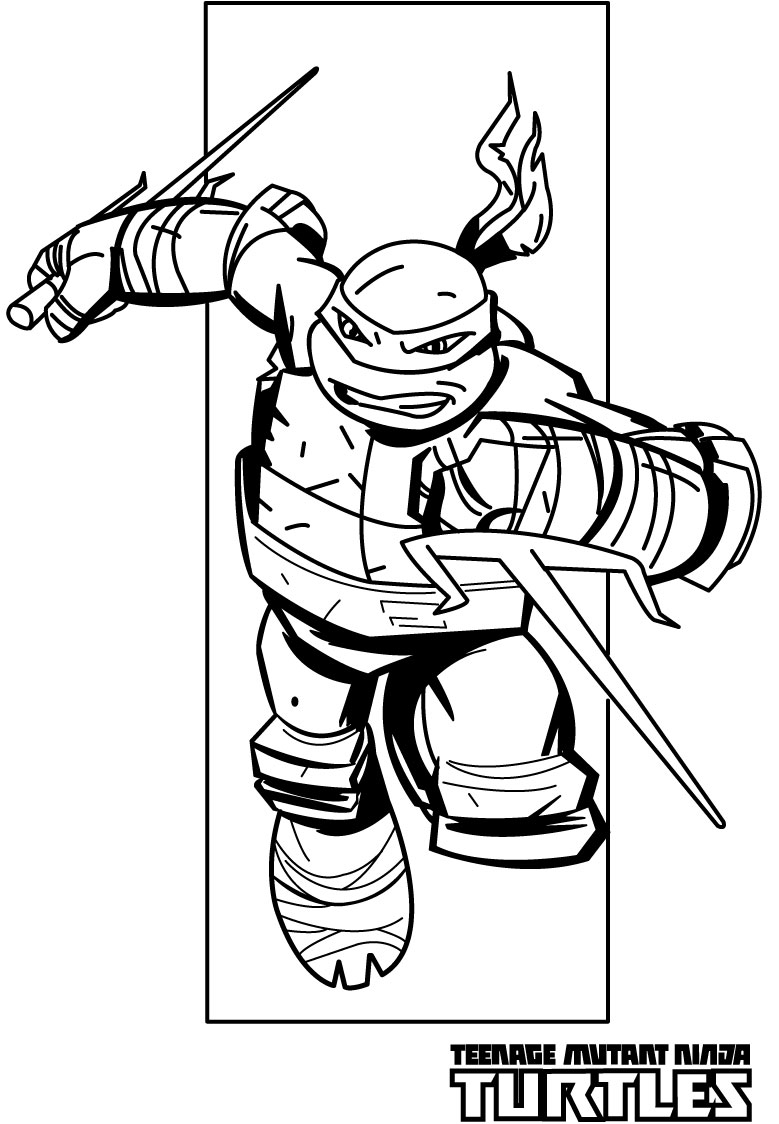ninja turtles face coloring pages