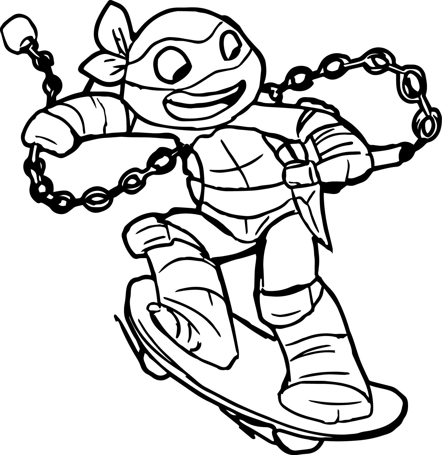 nickelodeon tmnt coloring pages