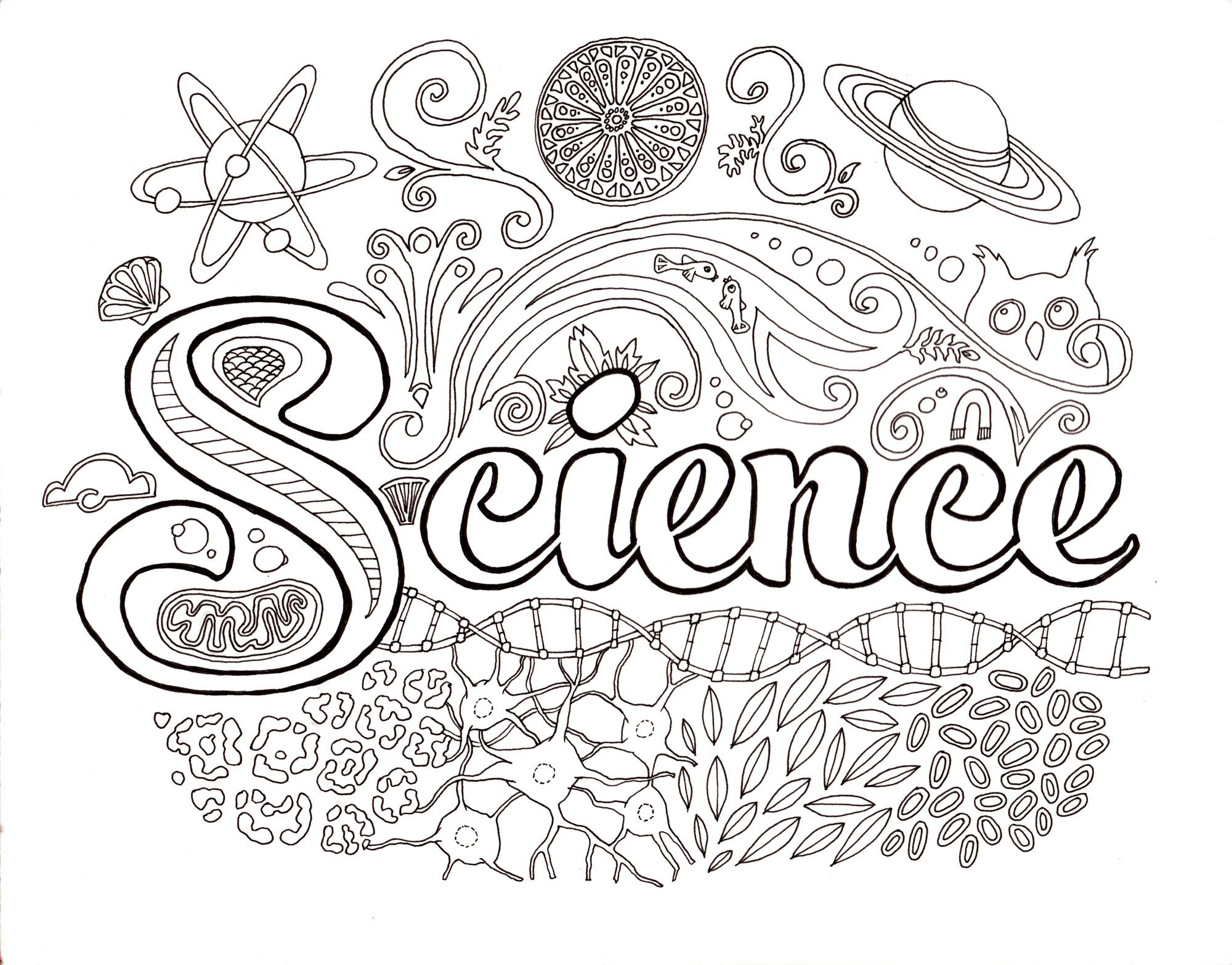  Free Science Coloring Pages 7