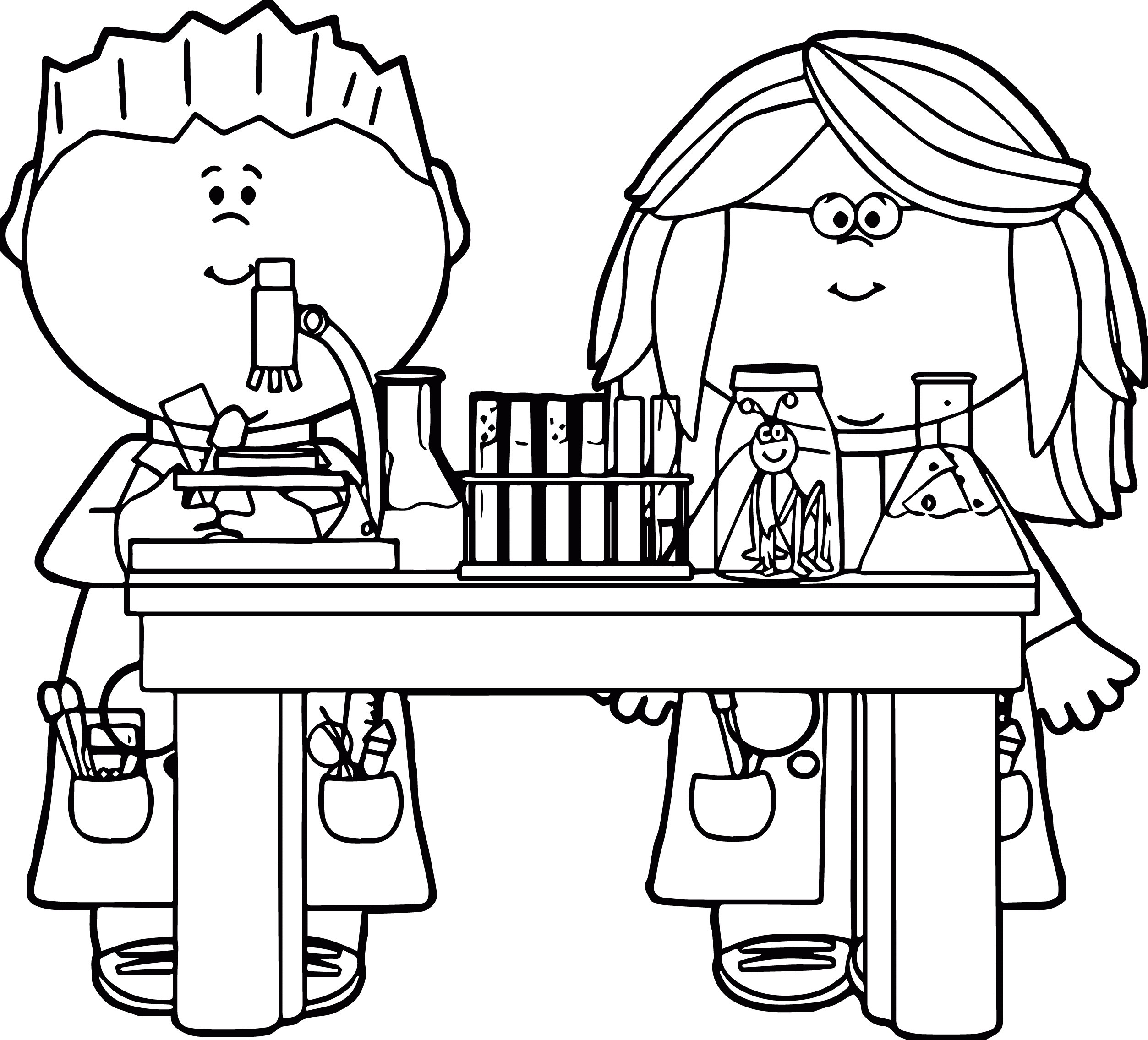 life science coloring page