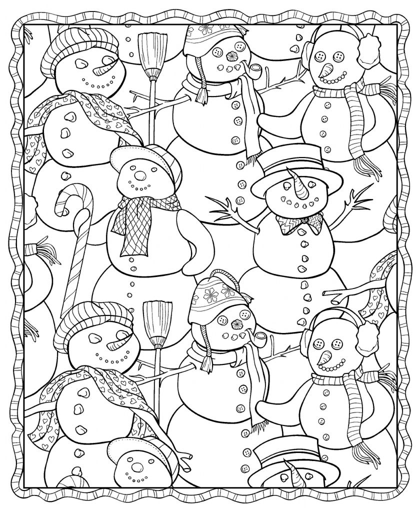 Winter Coloring Pages For Adults Best Coloring Pages For Kids