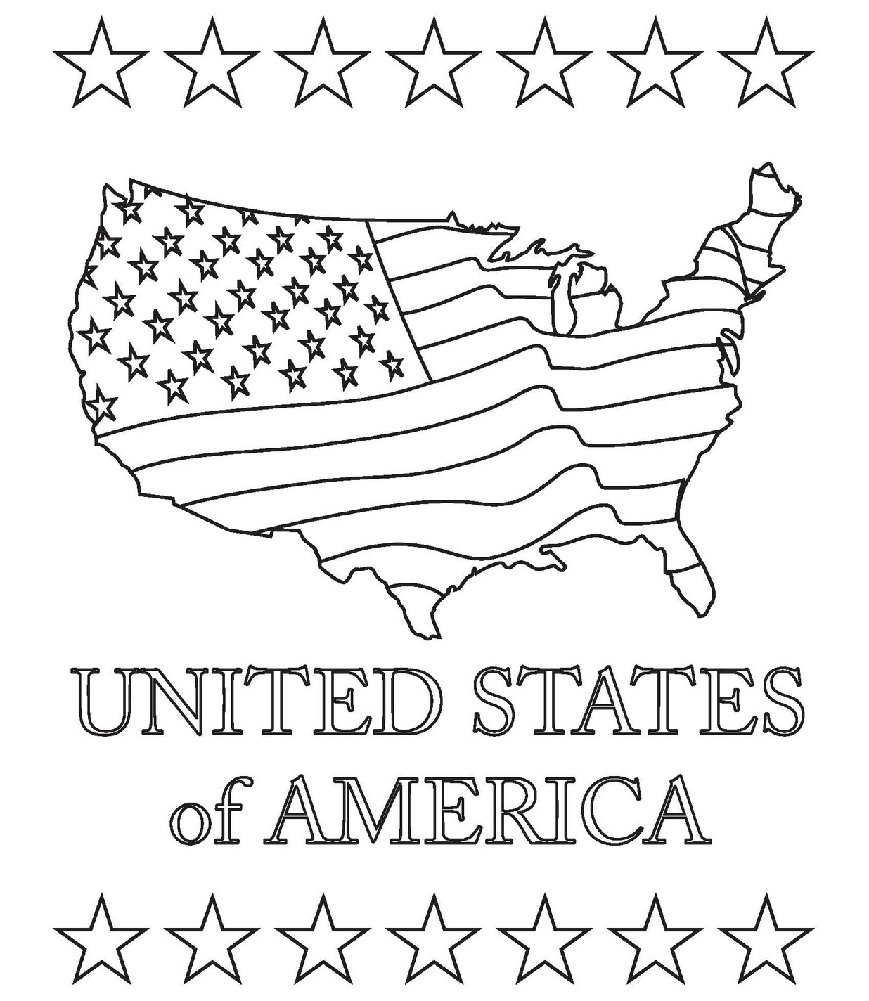 Usa Map Coloring Page Everett Parsons Coloring Pages Images and