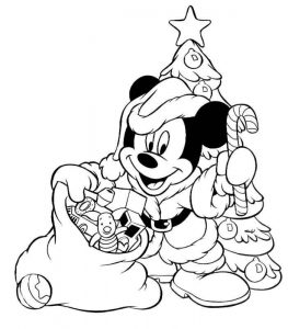 Mickey Mouse Christmas Coloring Pages - Best Coloring Pages For Kids