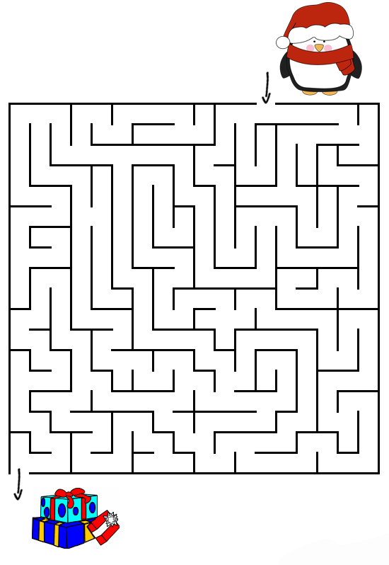 Christmas Mazes Best Coloring Pages For Kids