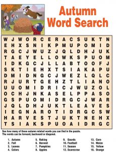 Fall Word Search - Best Coloring Pages For Kids