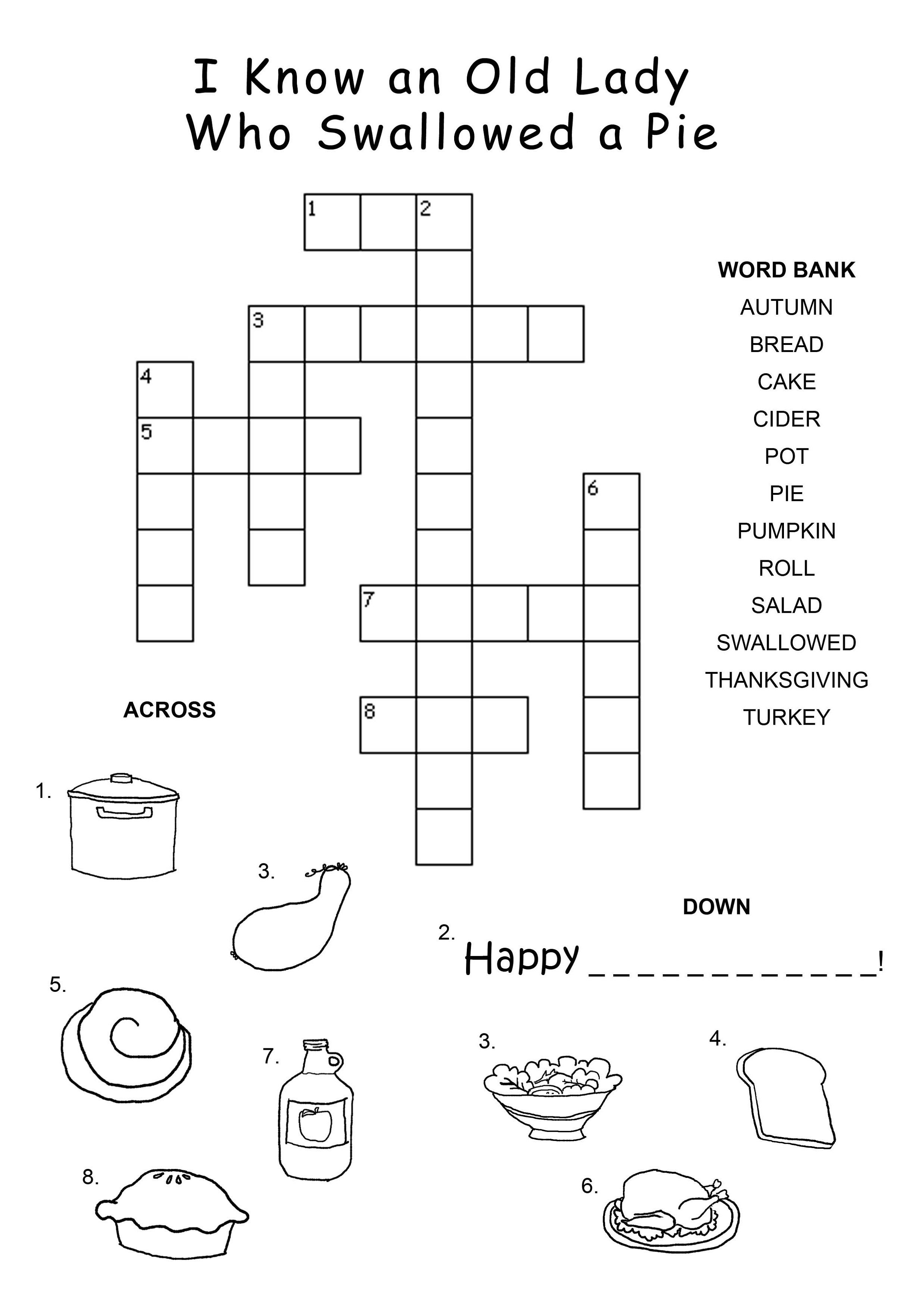 free online crossword puzzles easy