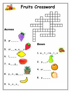 Crossword Puzzles For Kids - Best Coloring Pages For Kids