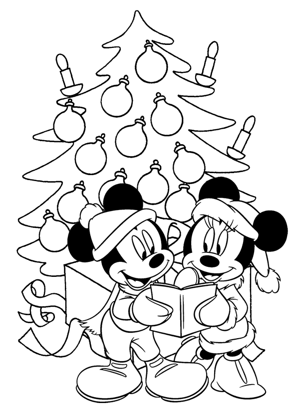 mickey mouse christmas coloring pages  best coloring pages