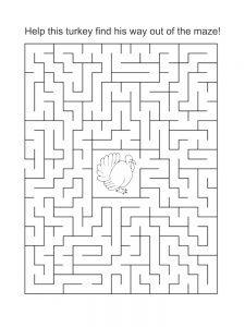 Thanksgiving Mazes - Best Coloring Pages For Kids