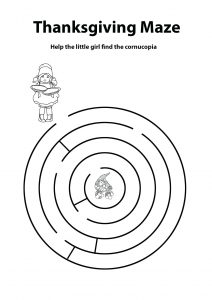 Thanksgiving Mazes - Best Coloring Pages For Kids