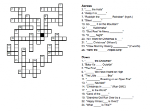 Christmas Crossword Puzzles - Best Coloring Pages For Kids