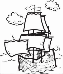 Mayflower Coloring Pages - Best Coloring Pages For Kids