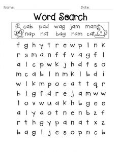 Easy Word Search For Kids - Best Coloring Pages For Kids