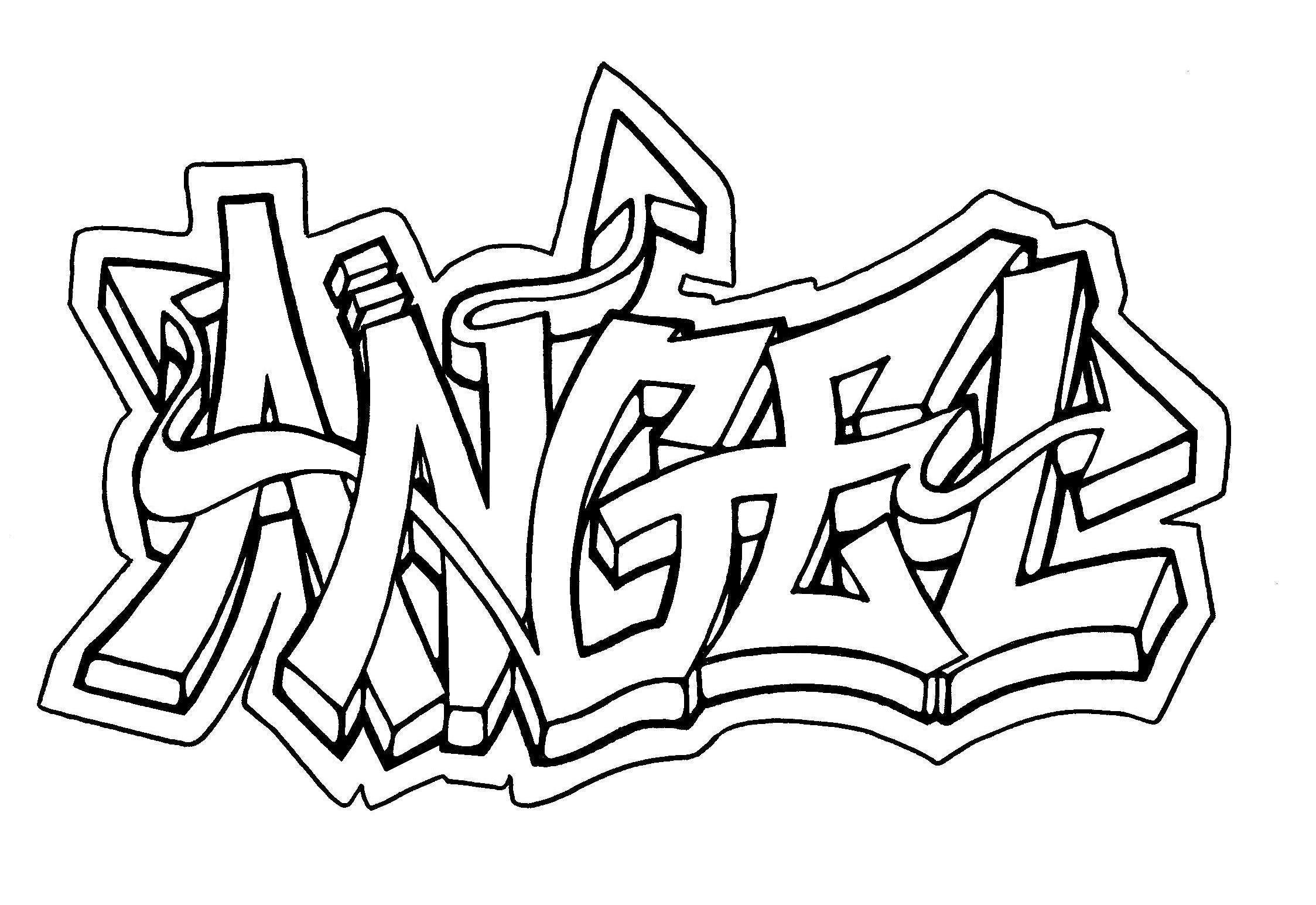 coloring pages for teenagers graffiti