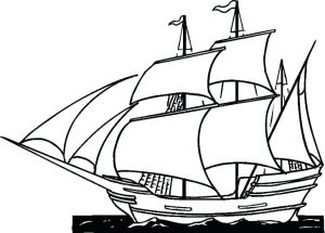 Mayflower Coloring Pages - Best Coloring Pages For Kids