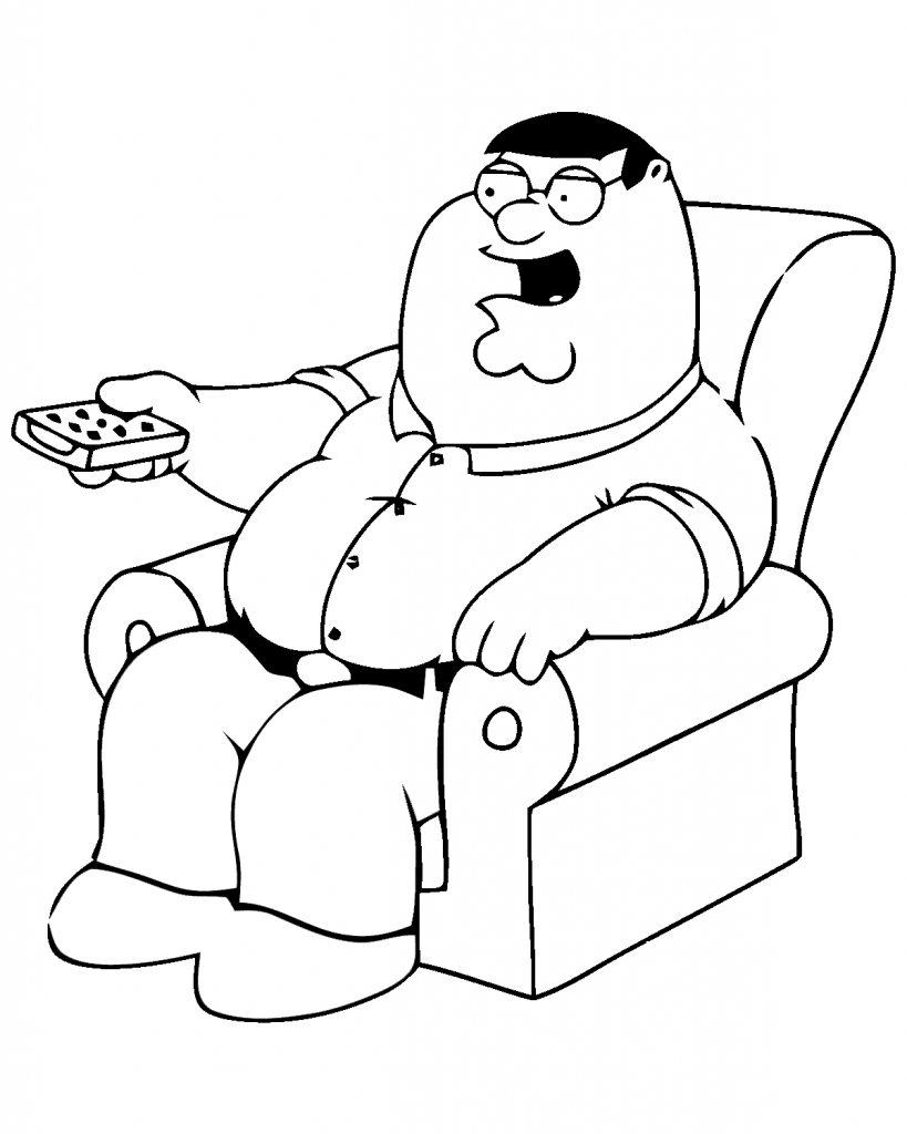 Funny Coloring Pages Peter Griffin