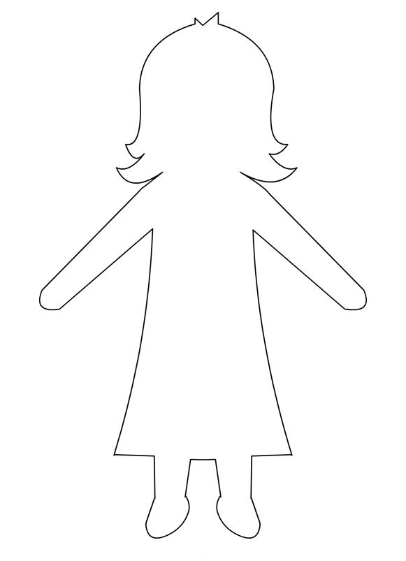 girl template cut out