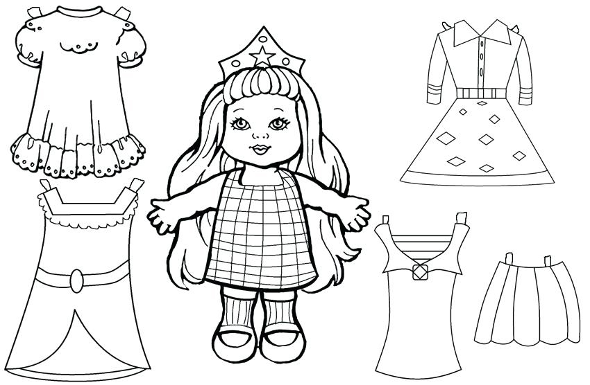 paper dolls to color