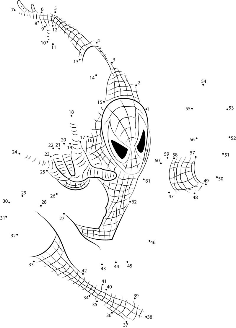 printable dot to dot coloring pages easy