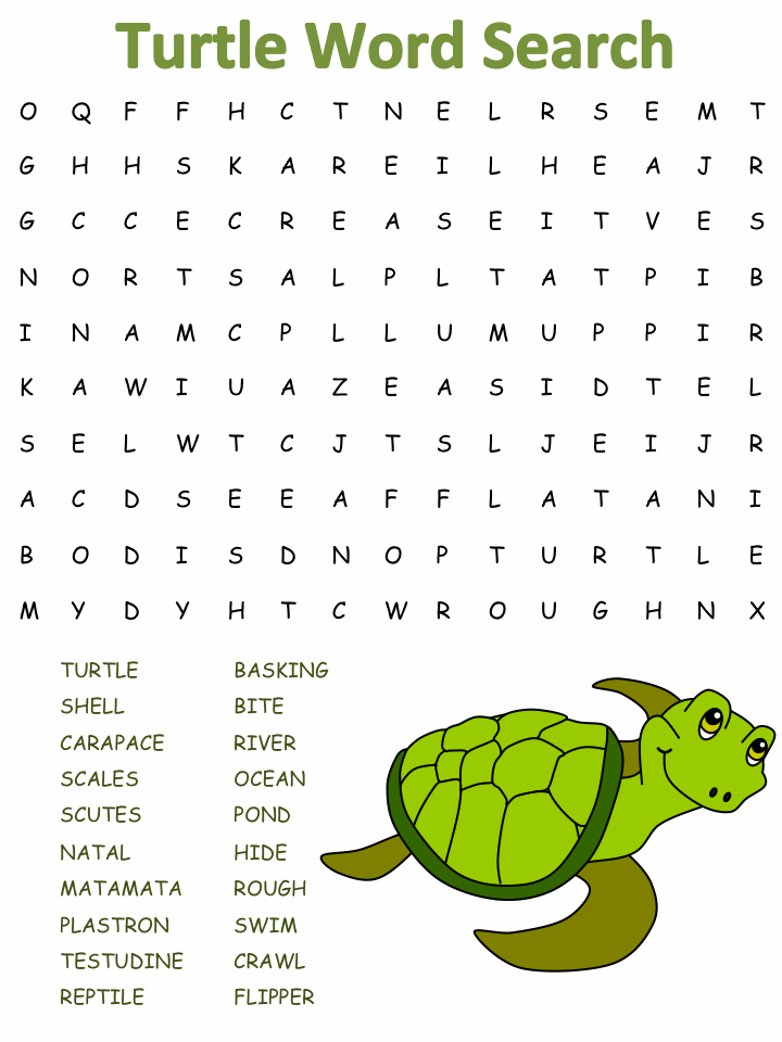 Animal Word Search Printable