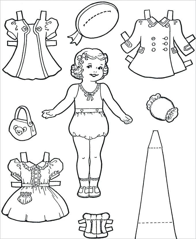 fashion design doll template