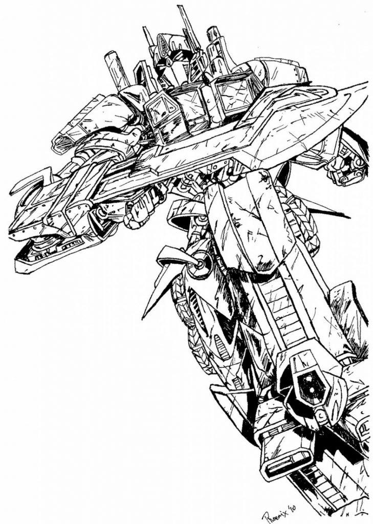 Free Printable Transformer Coloring Pages