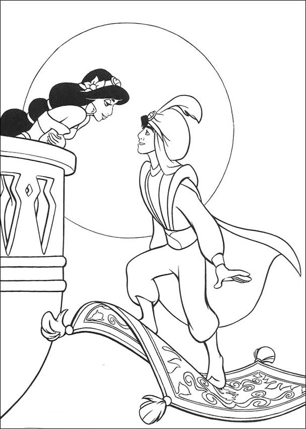 Aladdin Disney Coloring Page