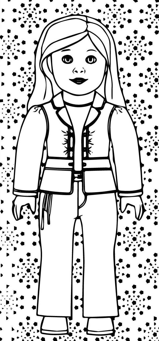 doll coloring pages for girls