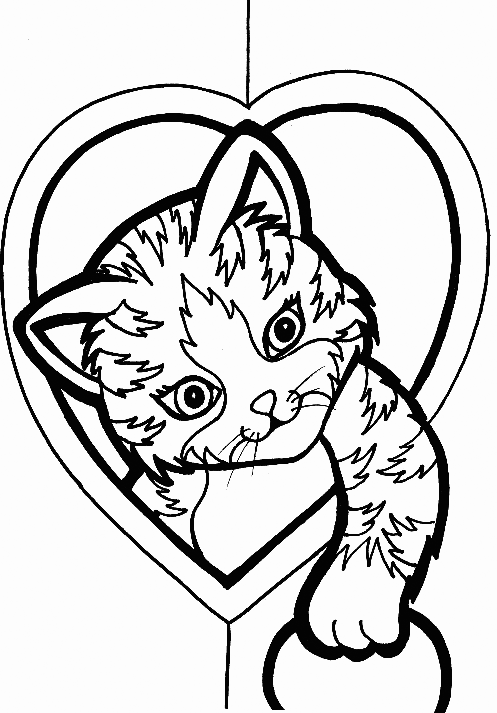 263 Cute Coloring Pages Kittens Printable with Animal character