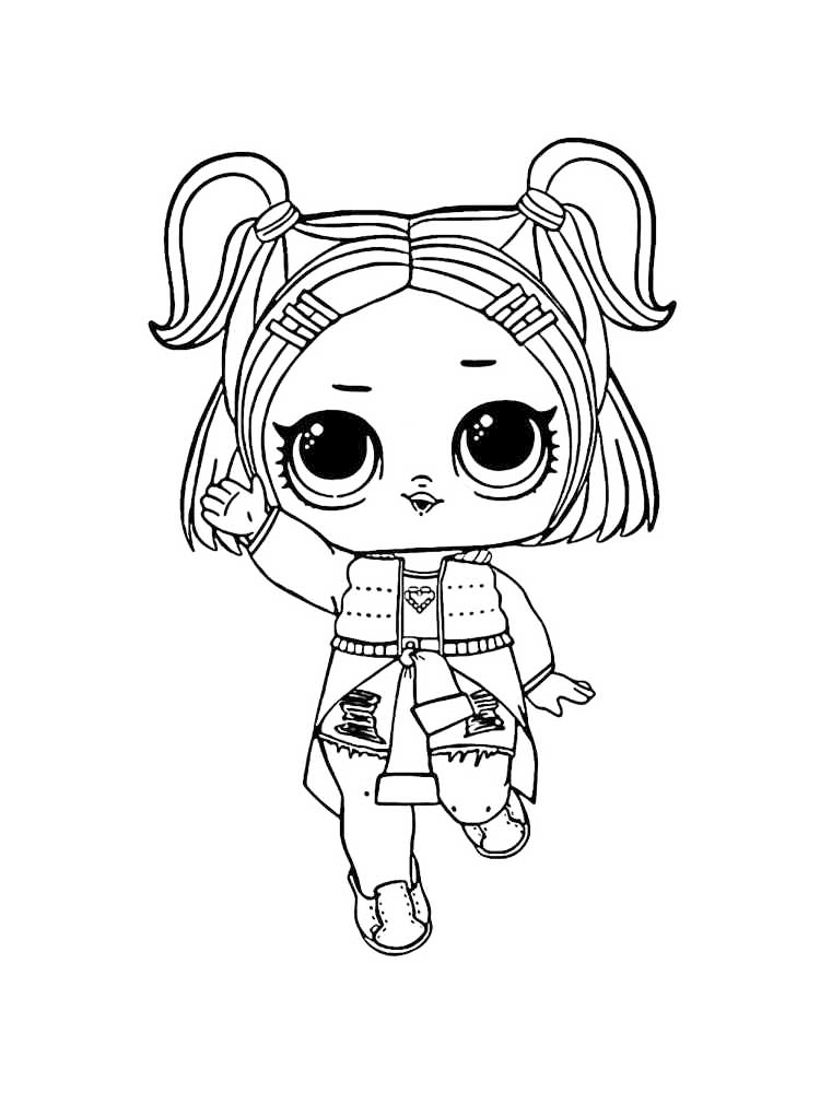 Cute Lol Doll Coloring Page