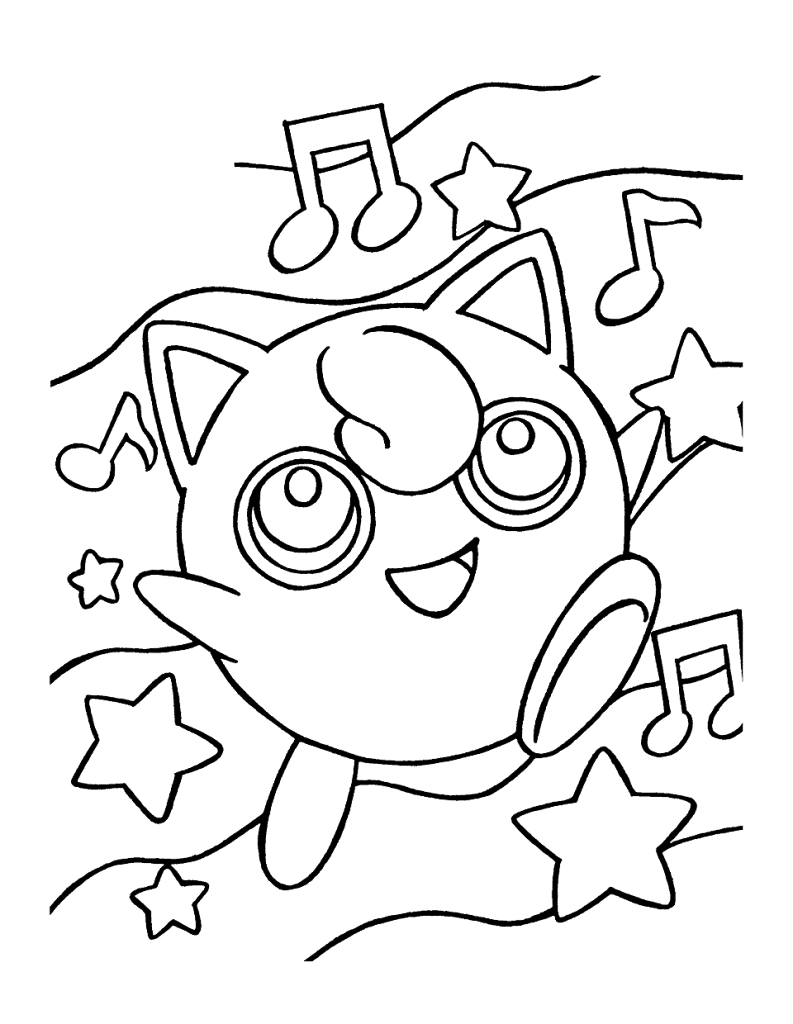 Cute Pokemon Coloring Page