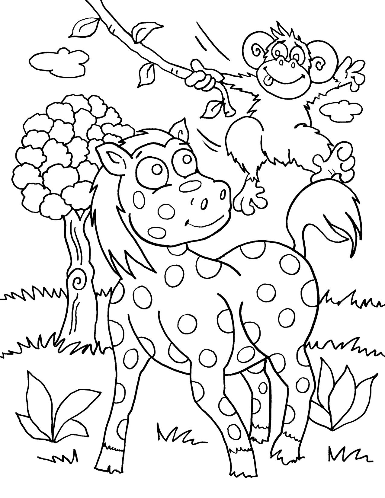 free african animal coloring pages
