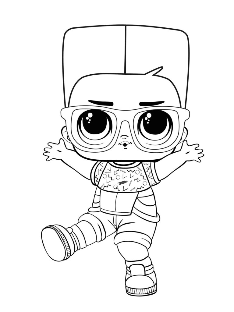 Dancing Lol Doll Coloring Page