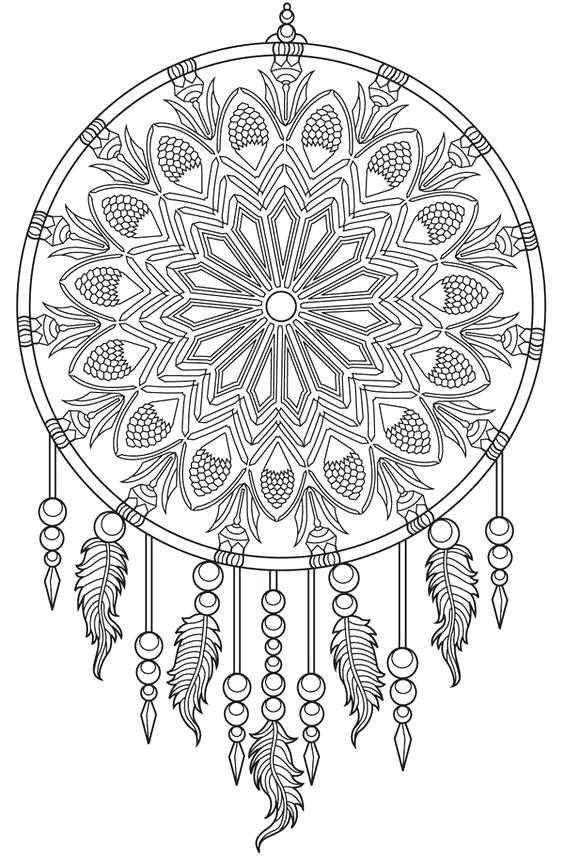 Free Printable Dream Catcher Coloring Pages - FREE PRINTABLE TEMPLATES