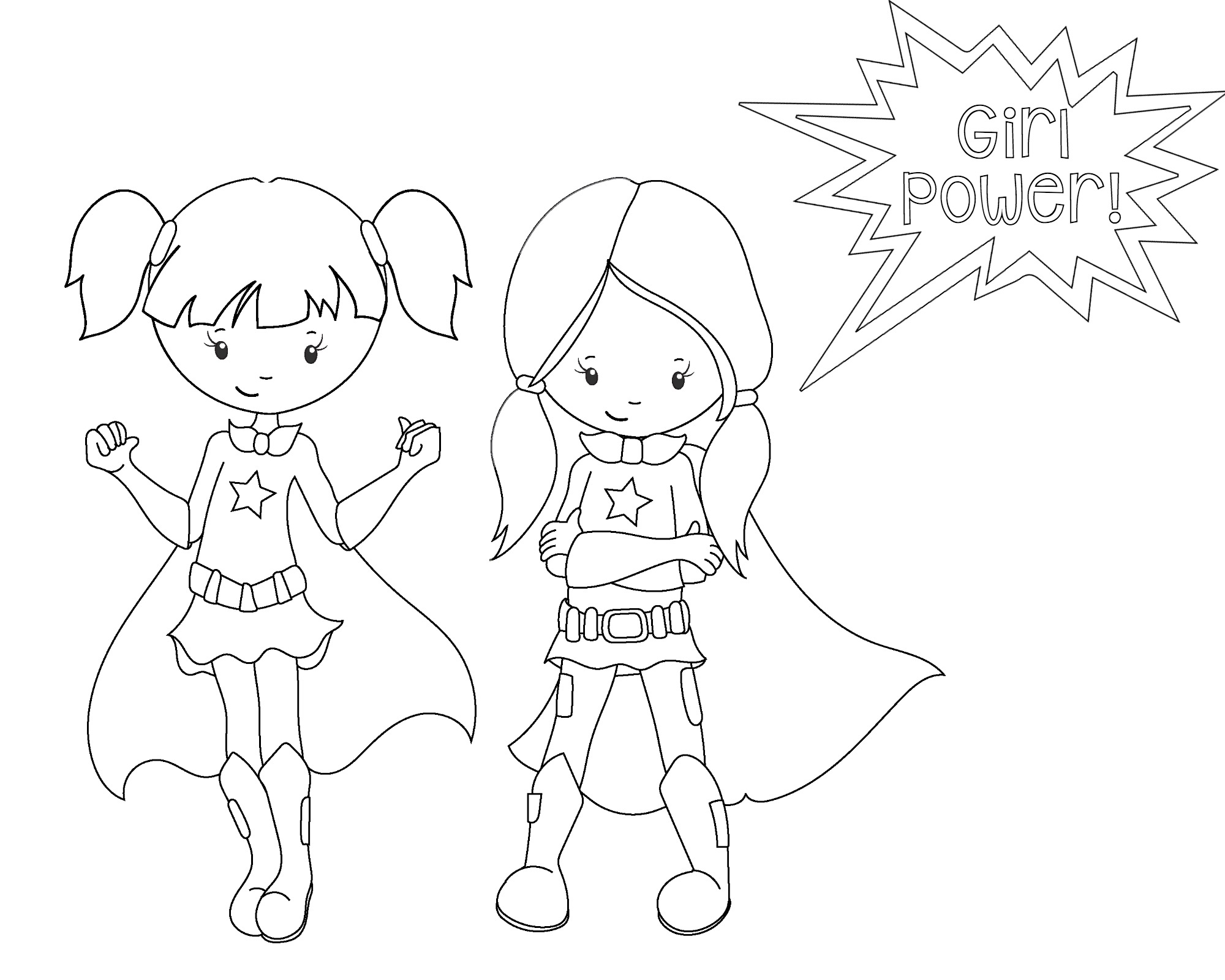 Free Children Superhero Coloring Pages