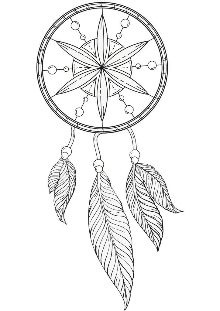 Dream Catcher Coloring Pages Best Coloring Pages For Kids