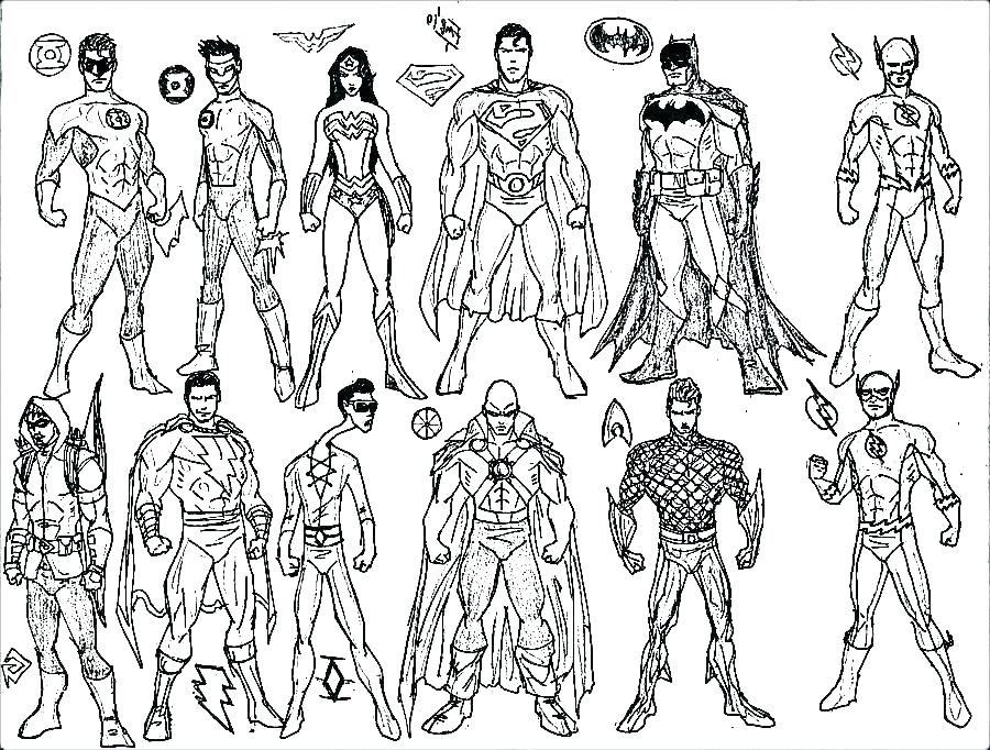 Large Collection of Superhero Printable Coloring Sheets, 101 Coloring Pages,  PDF