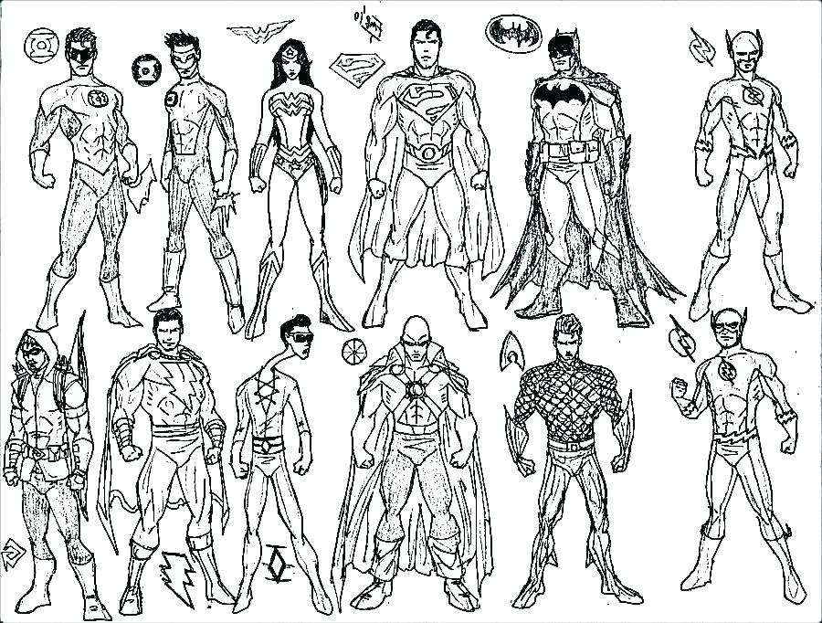 Print Superhero Coloring Page Super Heroes Coloring Pages Free 