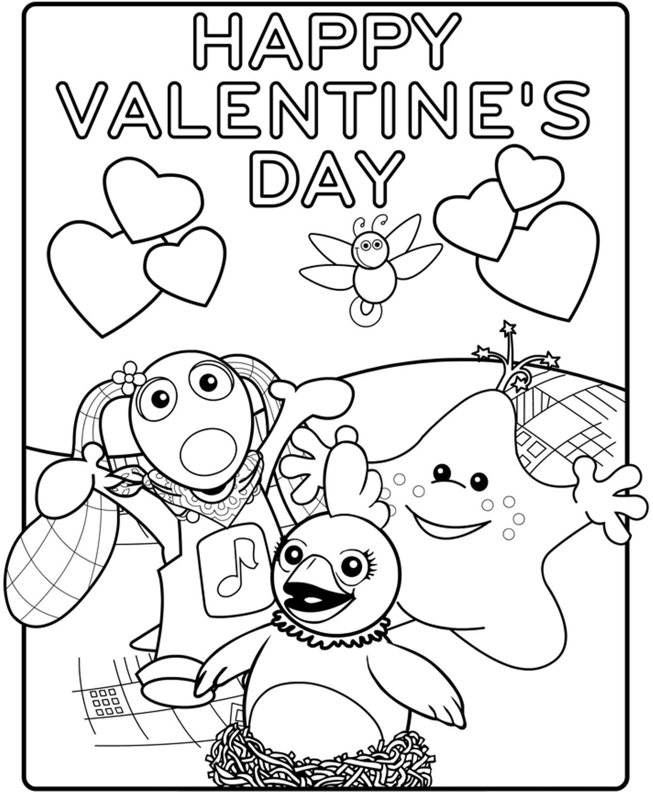 Printable Coloring Pages Free Valentine Coloring Card Svg Magic Pau