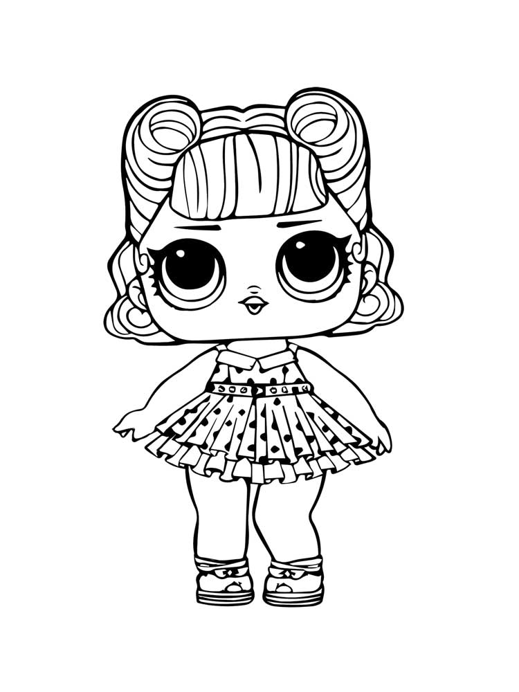 baby doll coloring page