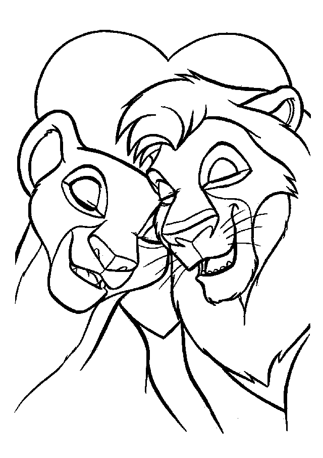 Lion King Disney Coloring Page