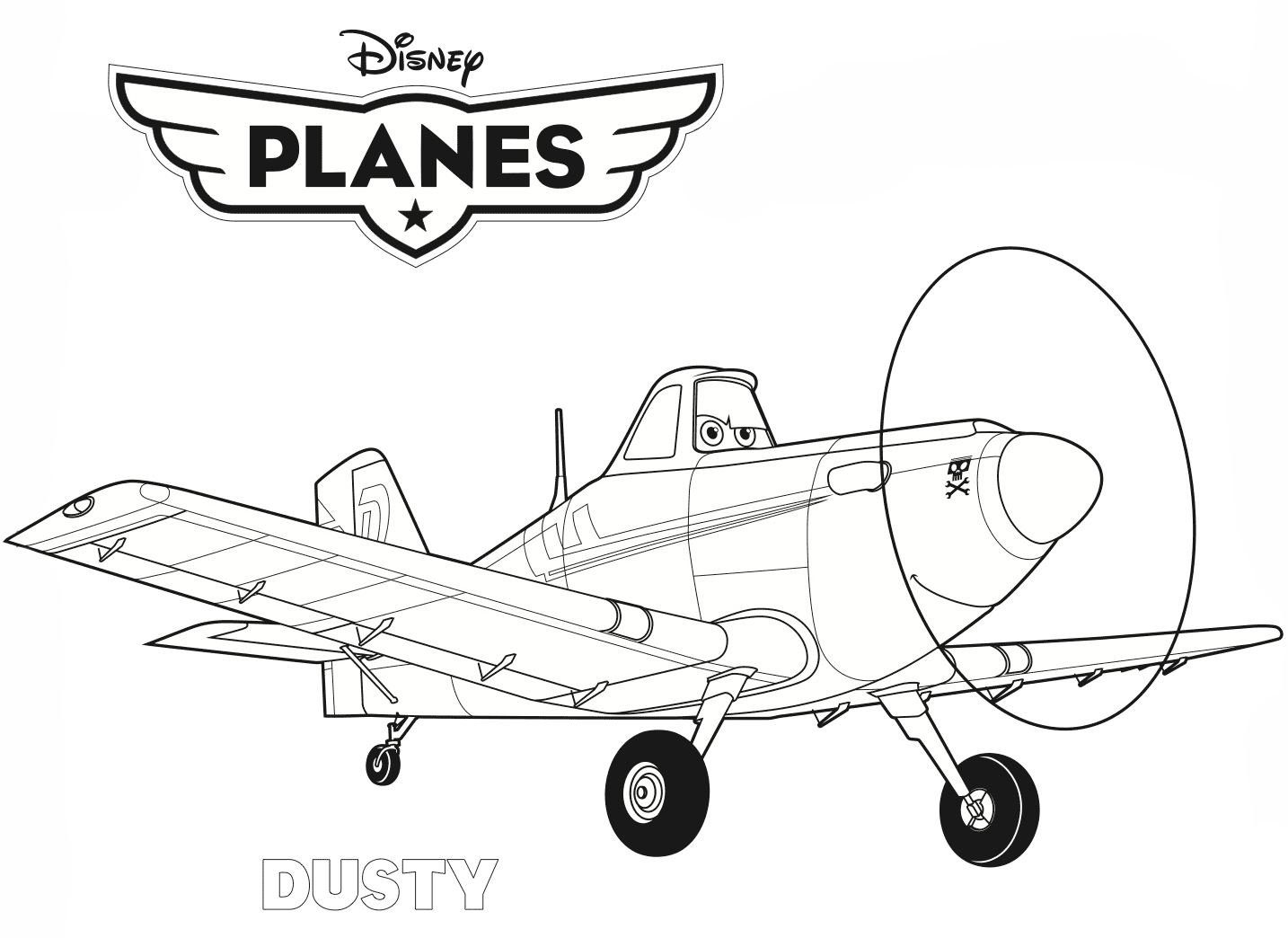 disney planes bulldog coloring pages